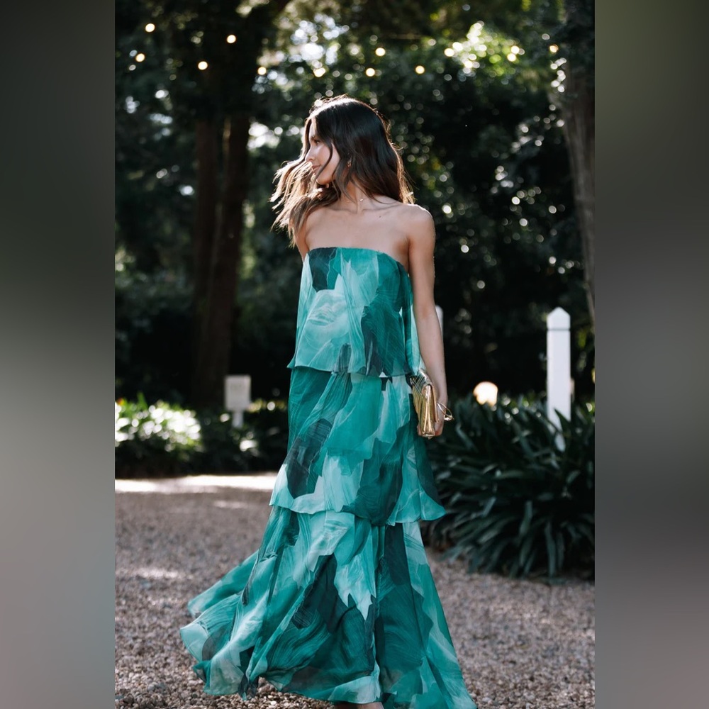 Petal and Pup Bloom Strapless Maxi